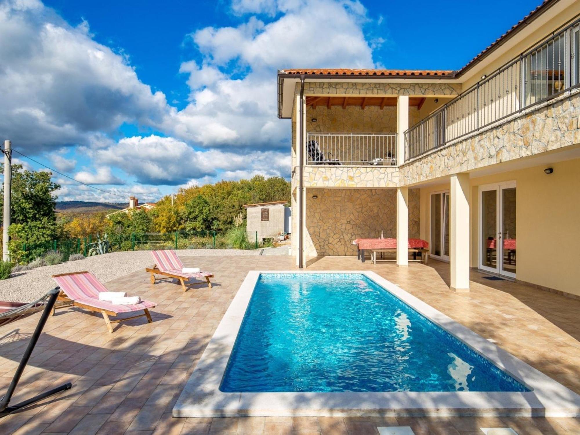 Wonderful Labin Villa With Private Pool And Sea Views Kültér fotó