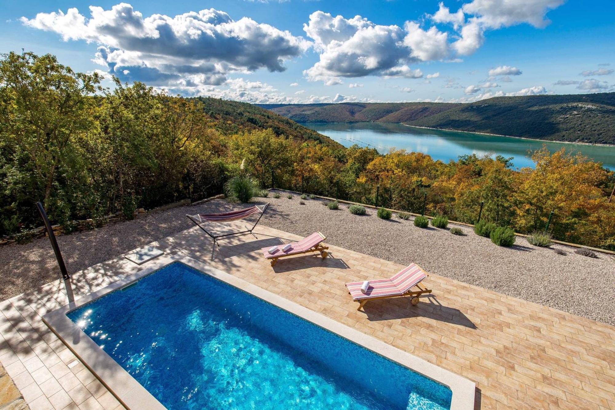 Wonderful Labin Villa With Private Pool And Sea Views Kültér fotó