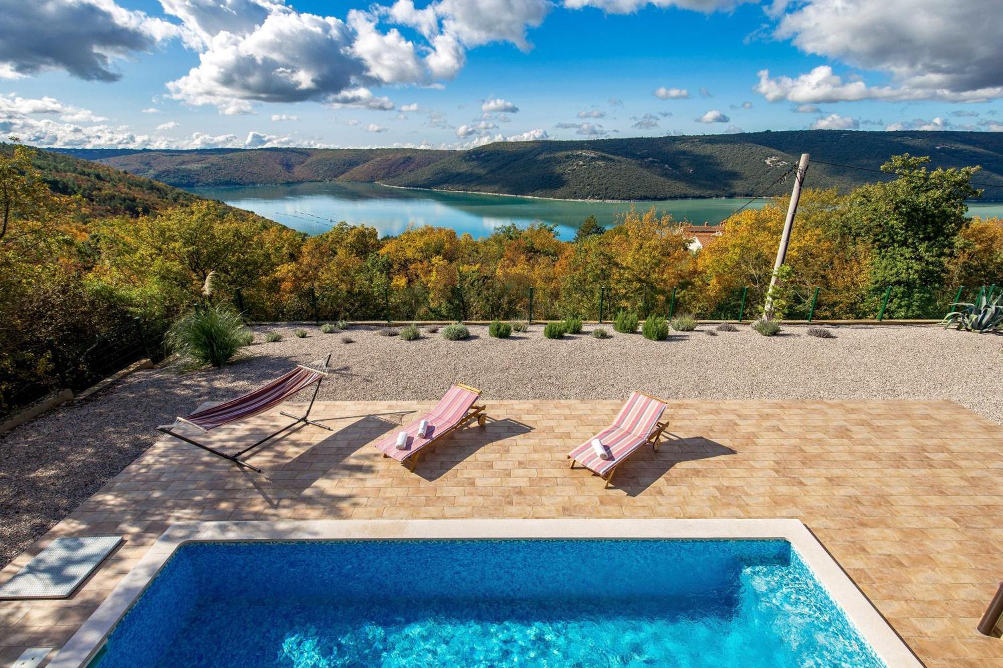 Wonderful Labin Villa With Private Pool And Sea Views Kültér fotó