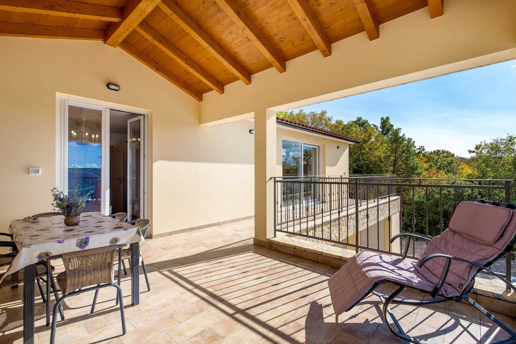 Wonderful Labin Villa With Private Pool And Sea Views Kültér fotó