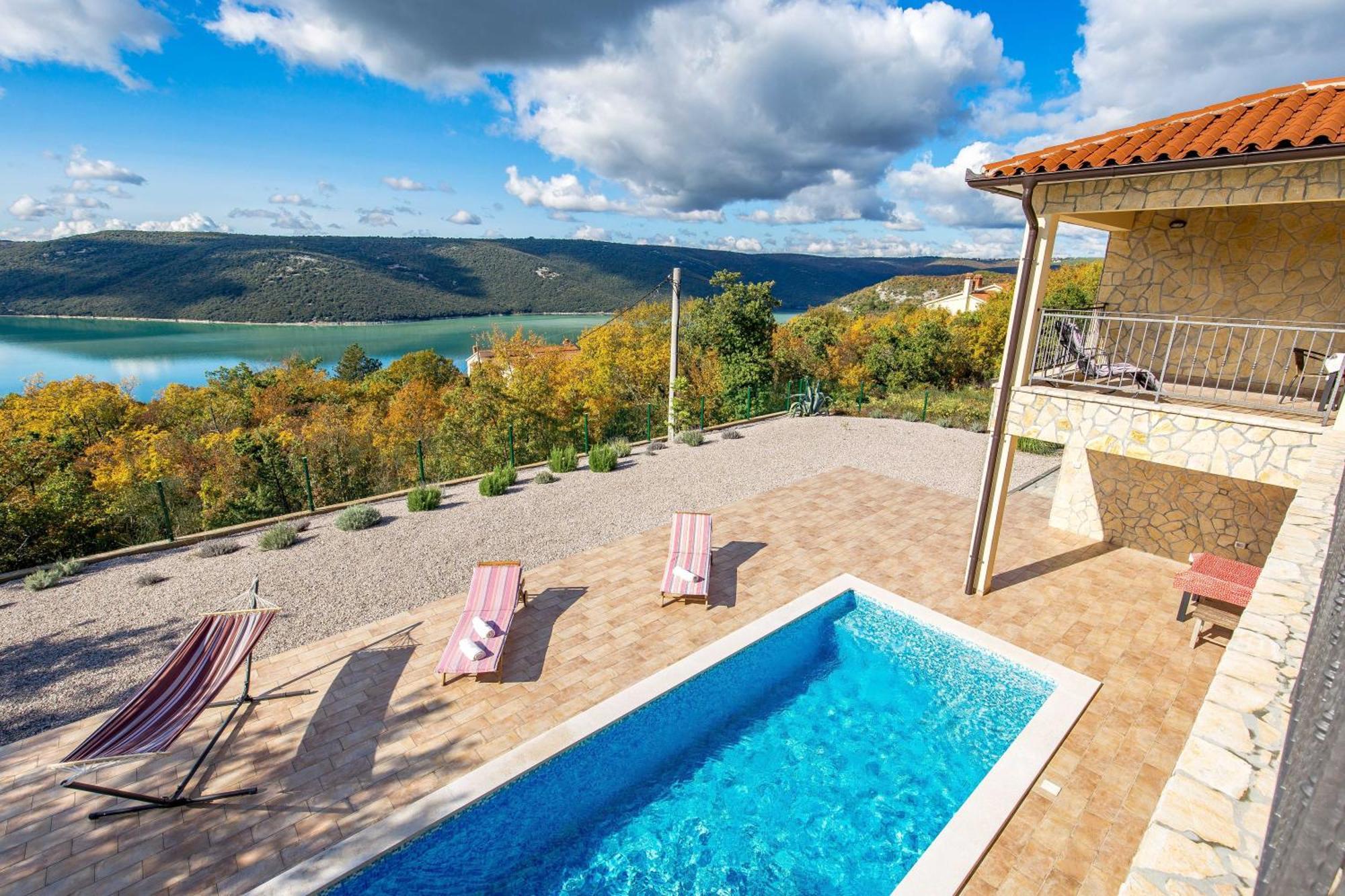 Wonderful Labin Villa With Private Pool And Sea Views Kültér fotó