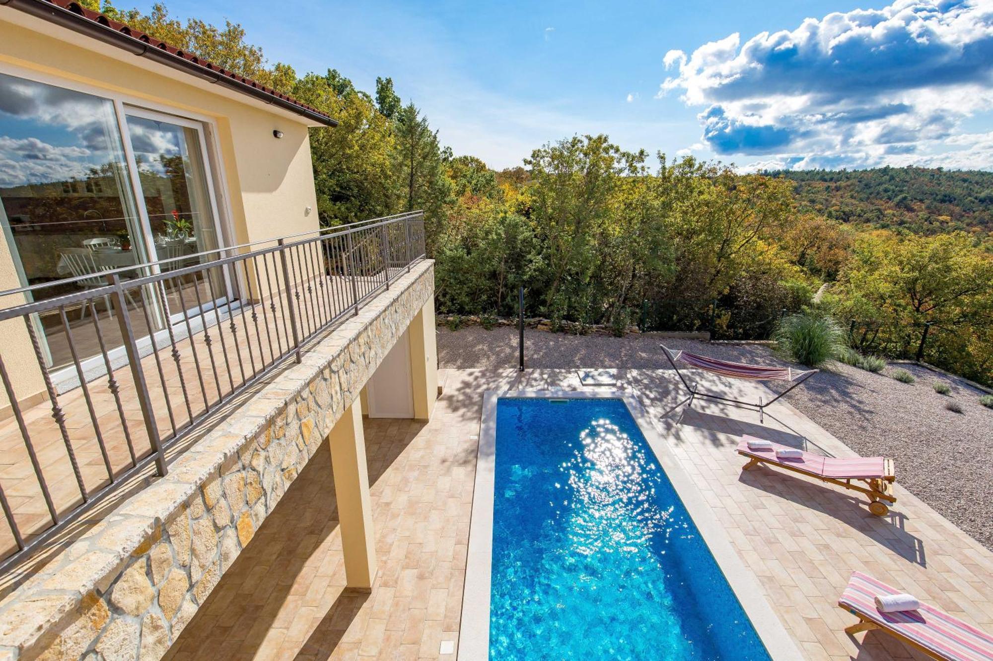 Wonderful Labin Villa With Private Pool And Sea Views Kültér fotó