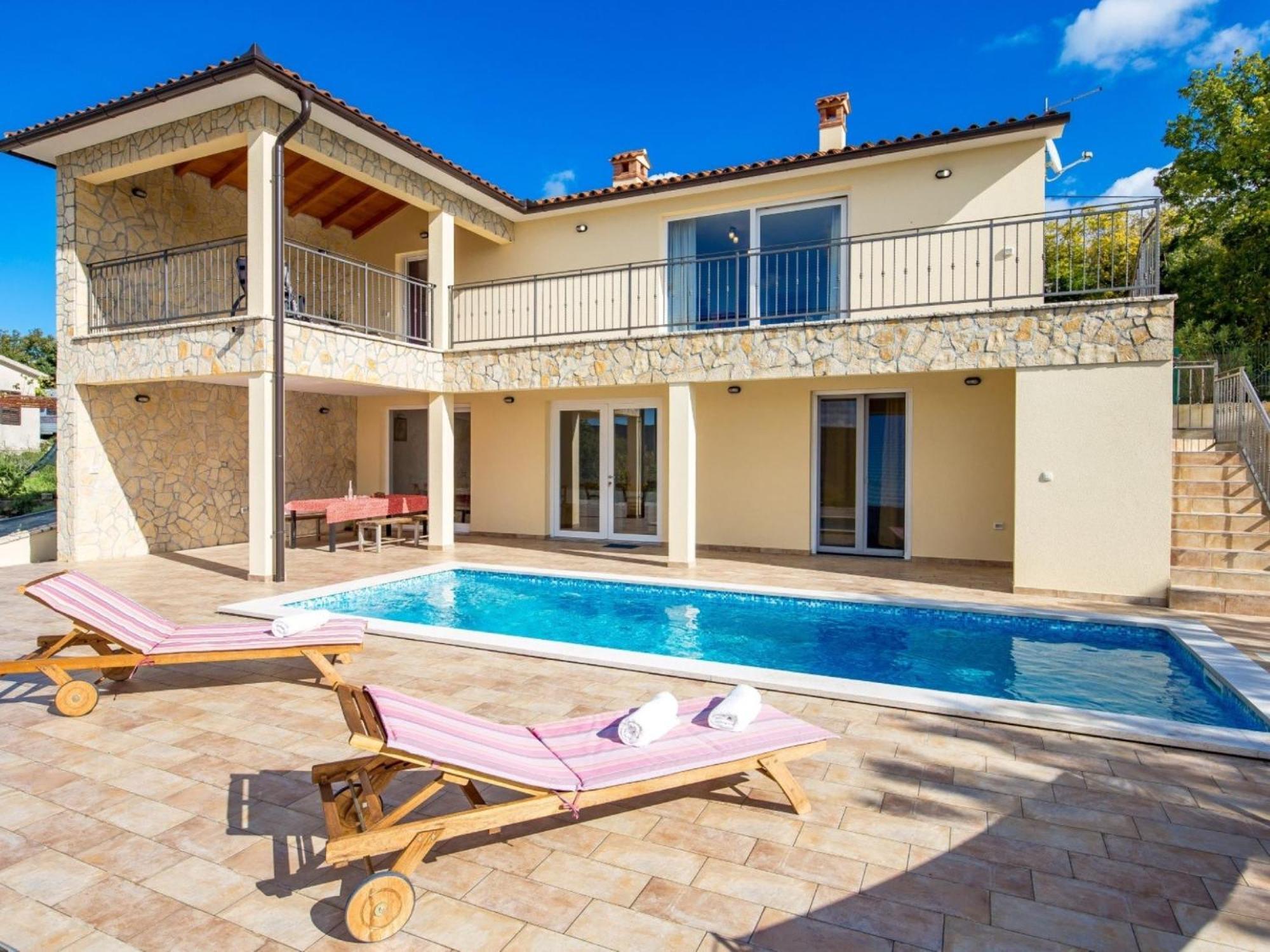 Wonderful Labin Villa With Private Pool And Sea Views Kültér fotó